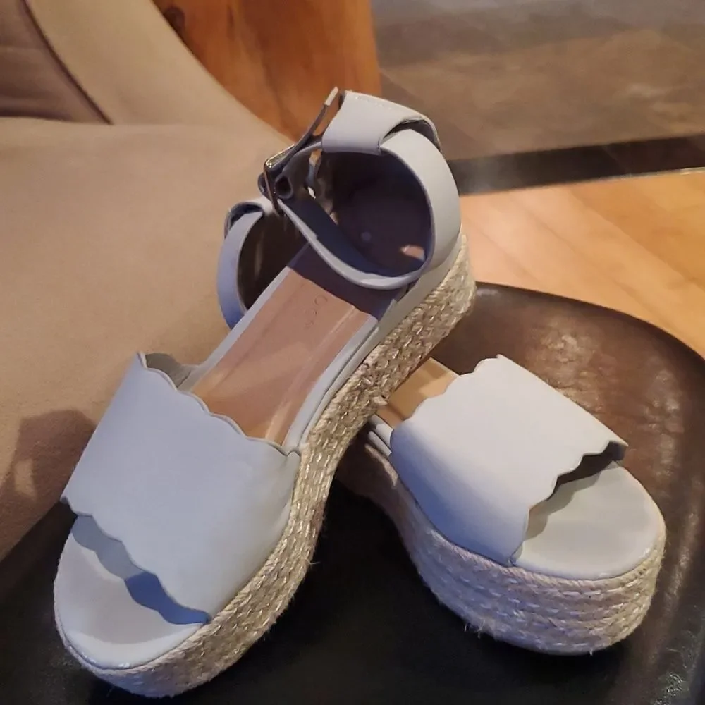 BAMBOO Espadrille Sandals, Size 5.5, Pre Loved!